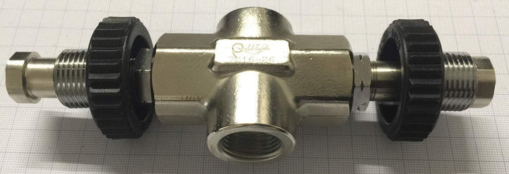 HTD Rohrbrücke-Mittelabgang 185 mm Abstand für Druckluft