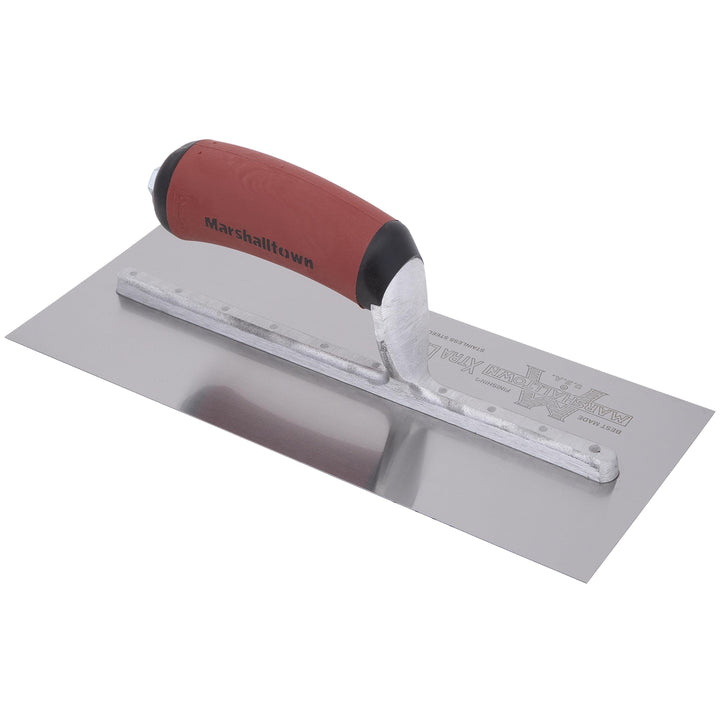 11 X 4 1/2 SS Glättkelle -Gebogener DuraSoft Griff 279x114 mm, 279x114 mm