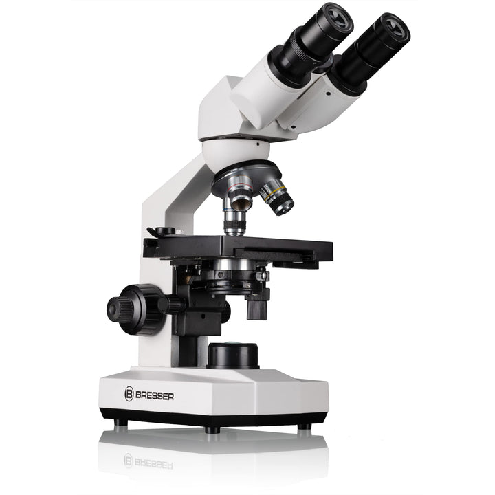 Bresser biologisches Durchlicht-Mikroskop, Erudit Basic Bino 40x-400x, Grob- und Feinfokussierung, s