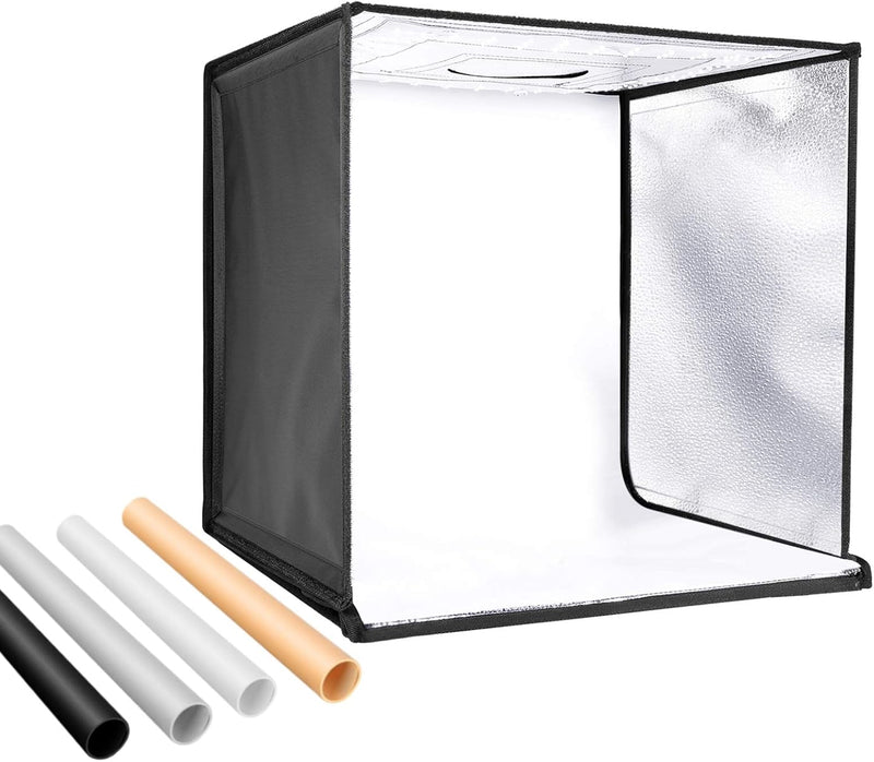 NEEWER Fotostudio Licht Box 40 cm Aufnahme Licht Zelt einstellbare Helligkeit Faltbare tragbare prof