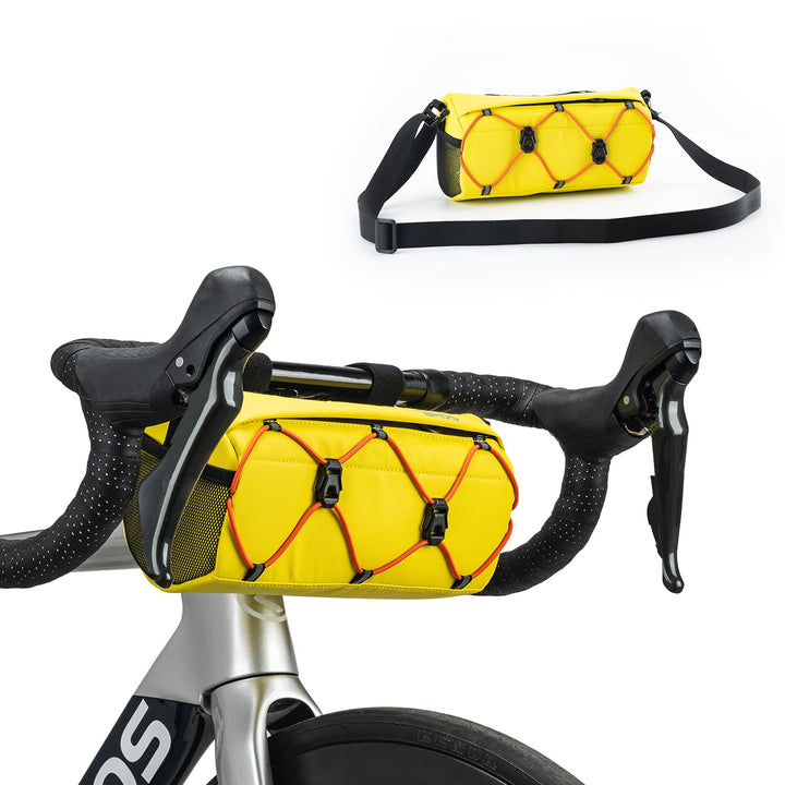 ROCKBROS Fahrrad Lenkertasche 2,2L als Umhängetasche | Fahrradtasche vorne mit abnehmbarem Tragegurt