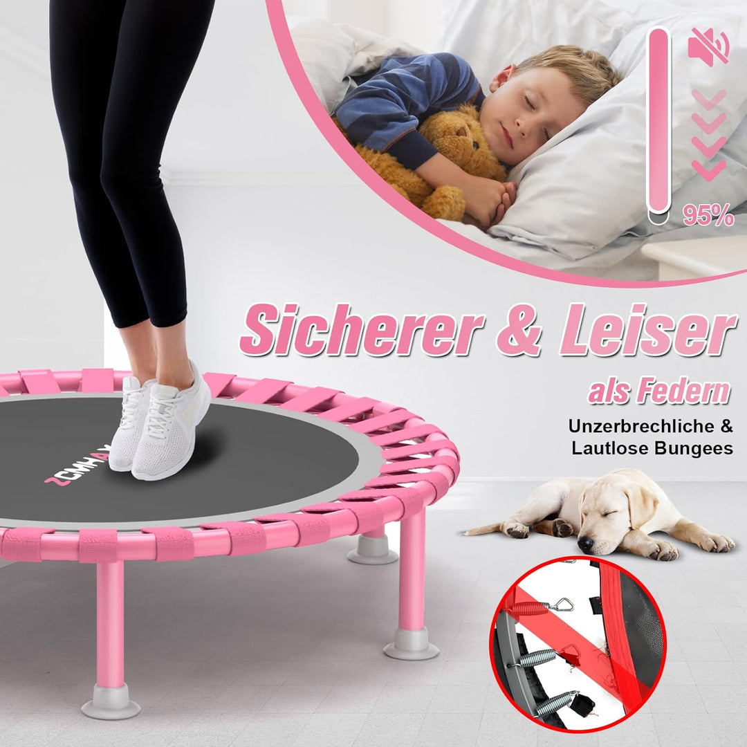 Faltbares Mini-Trampolin, 101,6 cm, Rebounder-Trampolin für Erwachsene und Kinder, 204 kg Kapazität