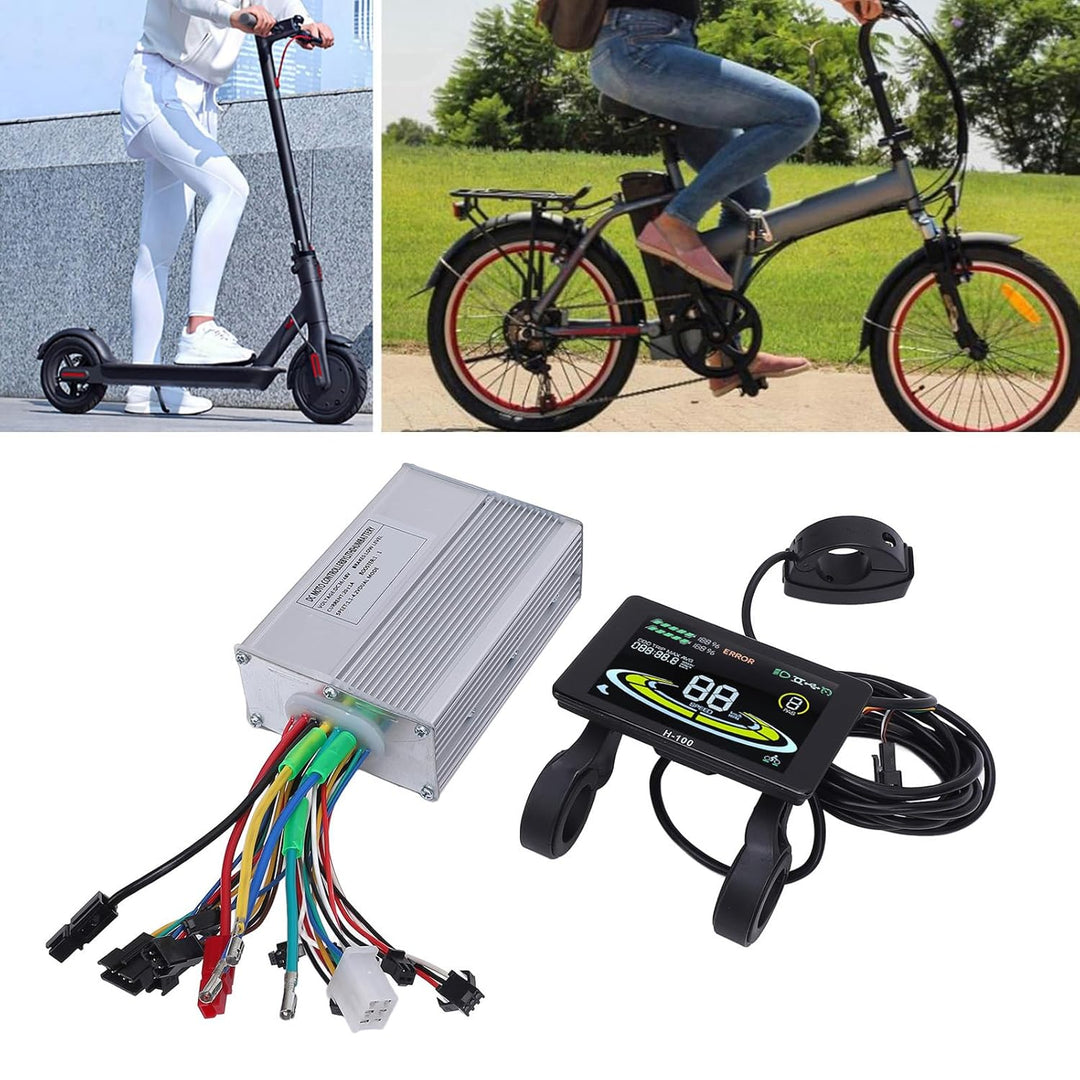 BuyWeek E-Bike Brushless Motor Controller Kit, 36V 48V 350W 500W 20A 3 Modus Sinuswelle Controller u