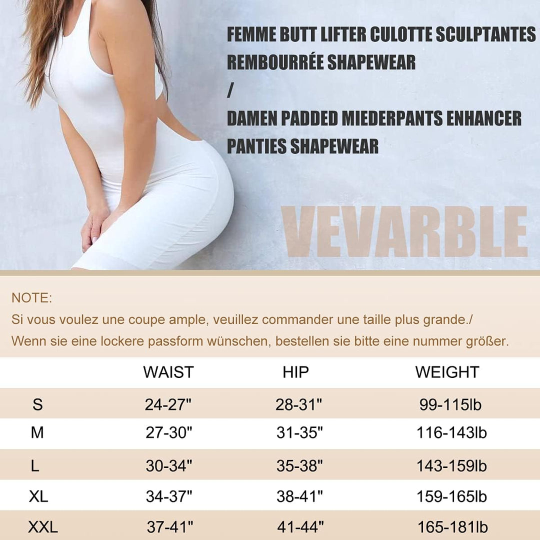 Damen Butt Lifter Höschen Po Push Up Unterhose Enhancer Panties Shapewear Padded Miederpants Boyshor