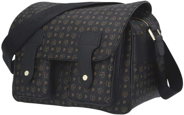 Pollini Damen-Schultertasche mit zwei Taschen aussen Linie Heritage 29x19x29 Einheitsgrösse Nero/Ner