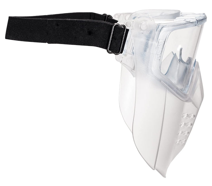 MSA 10150069 Sightgard Vertoggle Schutzbrille/Gesichtsschutz-Kombination, Polycarbonat-Linse, klare