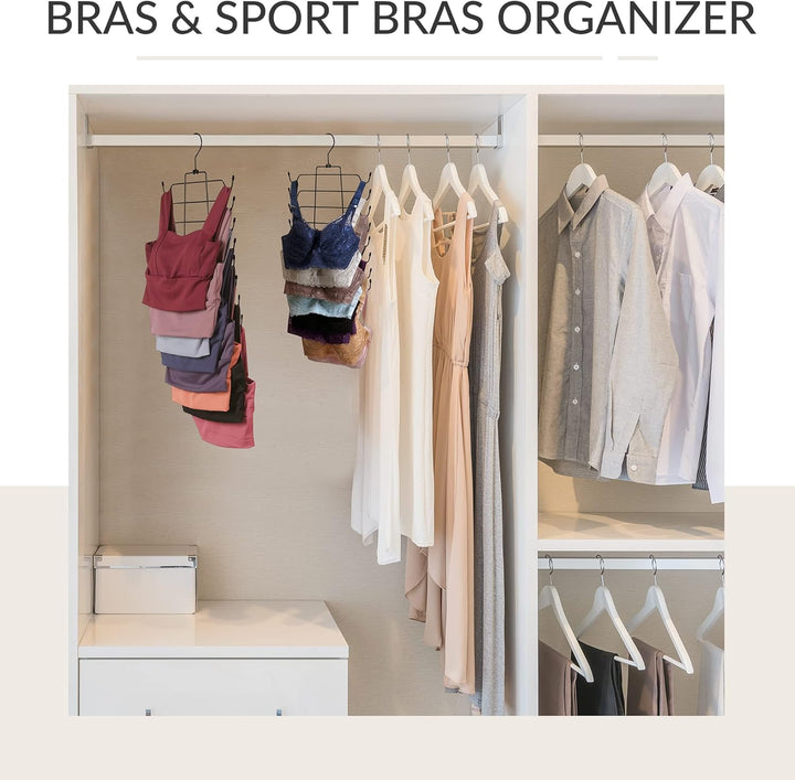 ZEDODIER Tank-Top-Kleiderbügel, platzsparende BH-Kleiderbügel, rutschfester hängender Sport-BHs-Halt