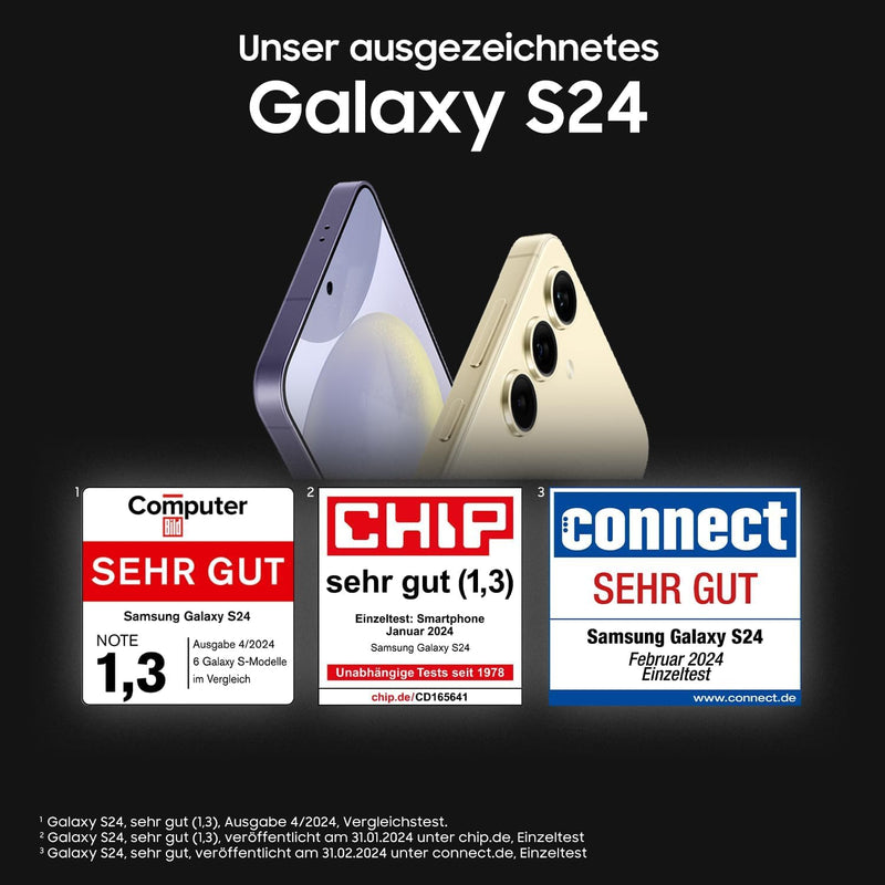 Samsung Galaxy S24 AI Smartphone, Android-Handy ohne Vertrag, 8 GB RAM, 256 GB Speicher, 50-MP-Kamer