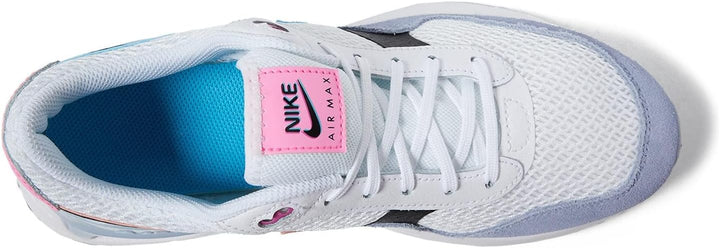 Nike Jungen Air Max SystmSneaker 35.5 EU Weiss Blau Blitzschwarz Blaues Flüstern, 35.5 EU Weiß