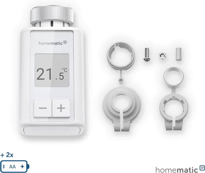 Homematic IP 3er Set Smart Home Heizkörperthermostat – Flex, digitaler Thermostat Heizung, Steuerung