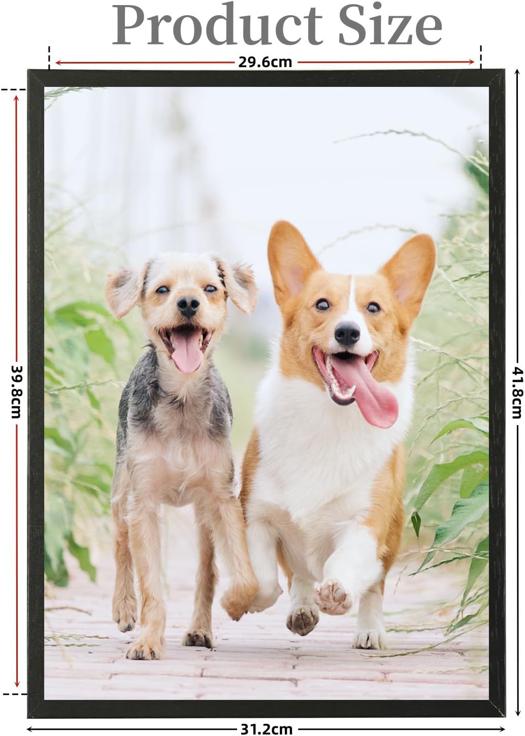 Weikani Picture FrameWeikani Fotorahmen 30x40cm schwarzer Holzrahmen, Satz 3, schwarzes Holz, Zertif