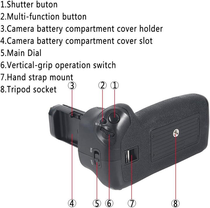 DSTE® Batterie Griff für Canon EOS 5D Mark III 3 SLR Digital Kamera als BG-E11 mit (2 packung) LP-E6