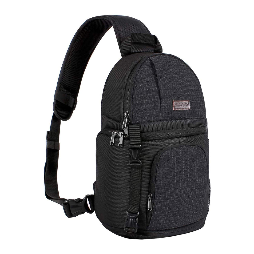 MOSISO Kameratasche Brust, DSLR/SLR/Spiegellose Kamera Rucksack Tasche Stossfester Fotografie Rucksa