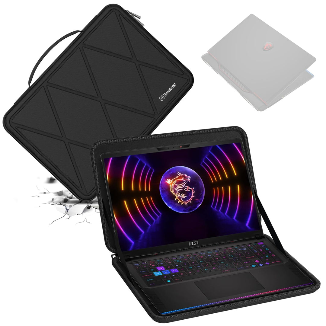Smatree Hard Eva Schutzhülle Case kompatibel für 16 Zoll MSI Raider GE68HX 13VG-068US, wasserdichte
