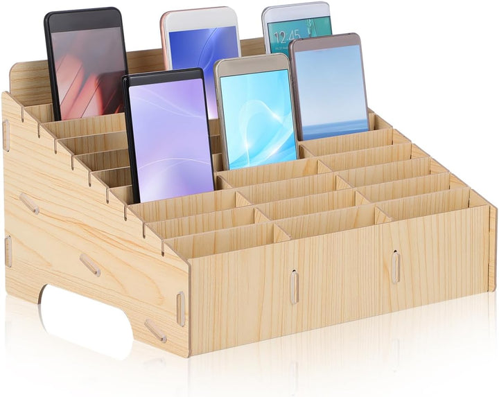 Gogogmee 1 Stück Box Handy-Aufbewahrungsbox Tischrechner Aufkleberhalter Desktop-Organizer Handyhalt