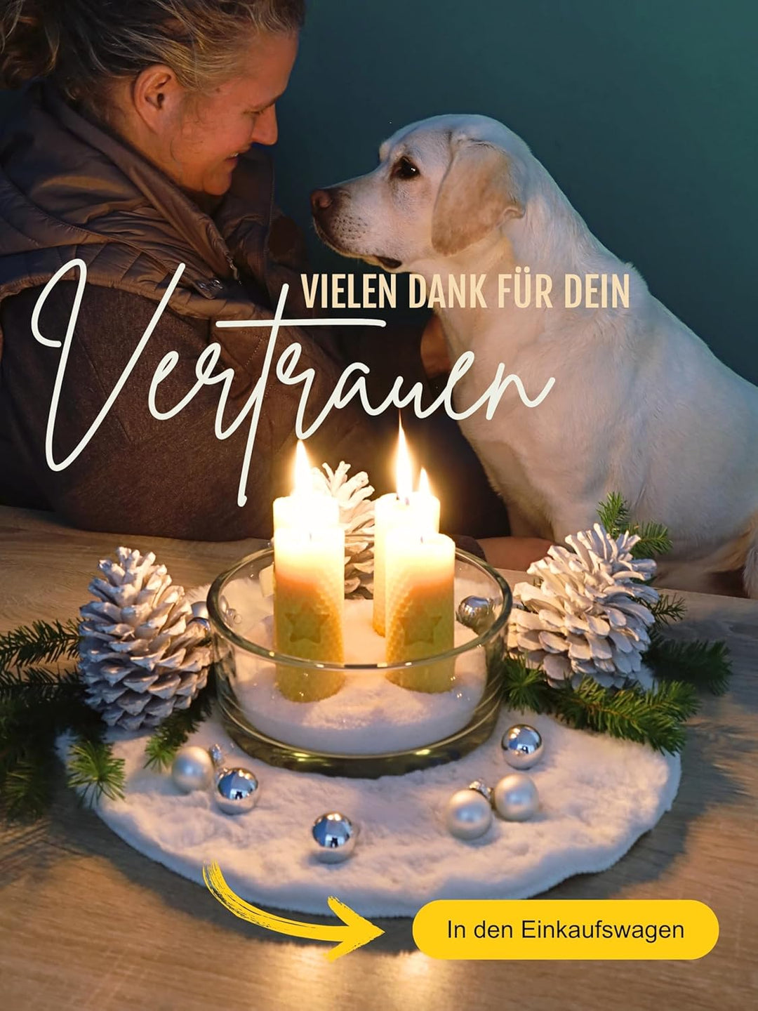 Wachsmann Stumpen Kerzen selber machen, 100% reines Bienenwachs aus Deutschland, Advent & Weihnachte