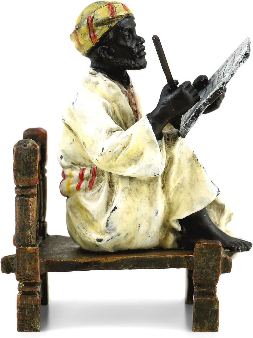 Kunst & Ambiente Wiener Bronze - Arabischer Gelehrter - gestempelt - handbemalt - zweiteilig - Arabe