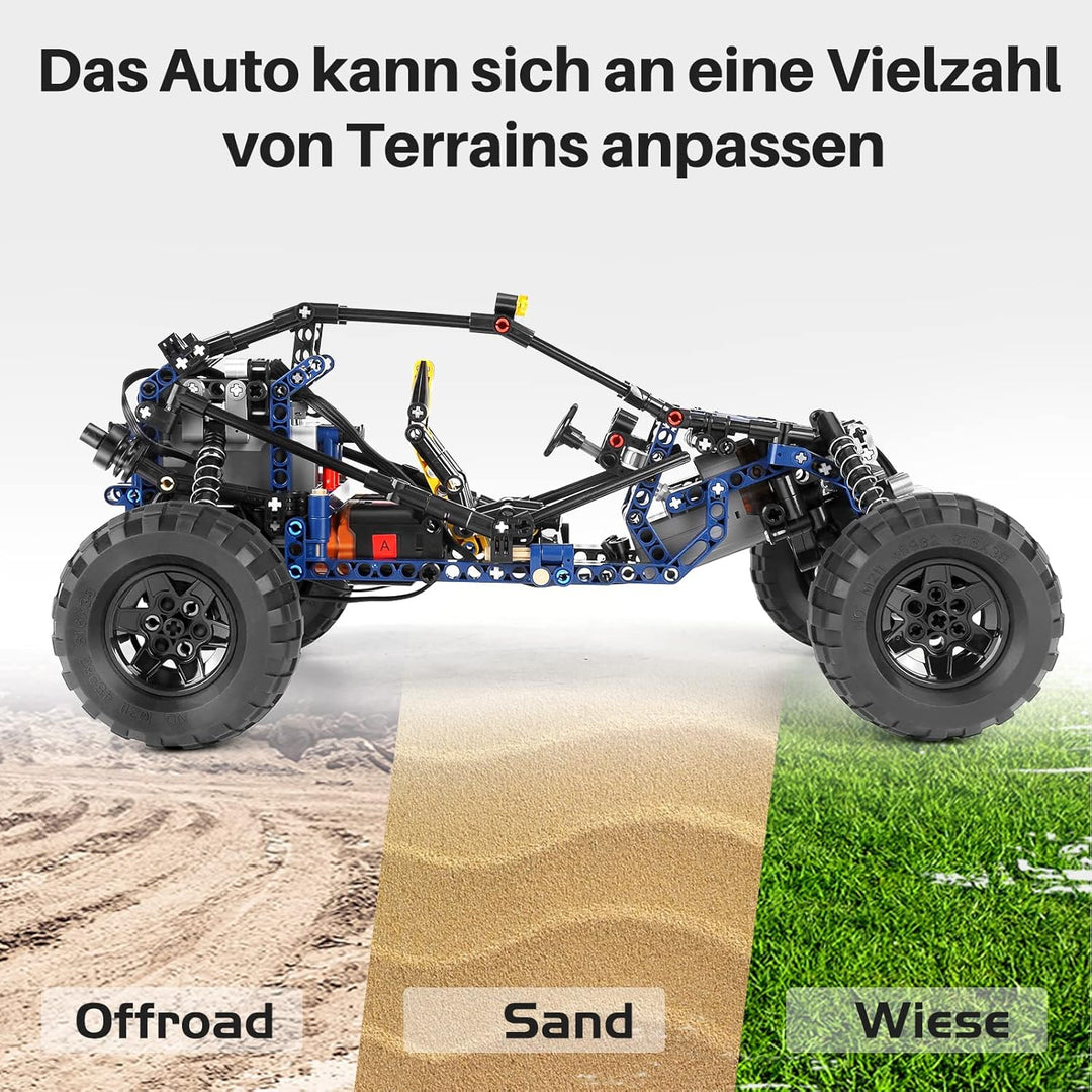 Mould King 18018 Technik Geländefahrzeug Modell, 515 Teile Baustein Kletterfahrzeug Ferngesteuerte F