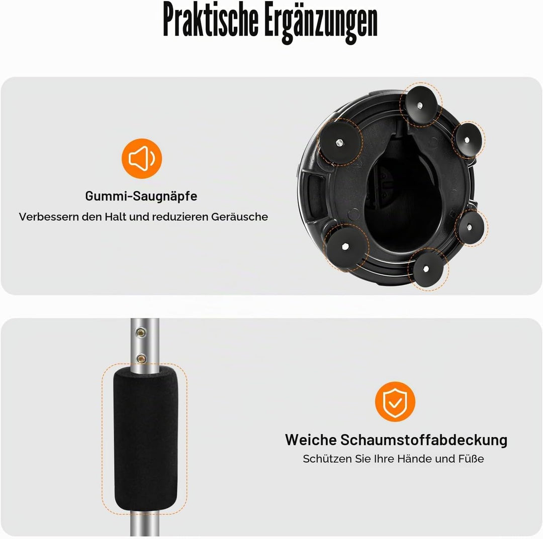 Punchingball mit Stände, 120-156cm Höhenverstellbar Boxbirne Punching Bag Standboxsack Erwachsene Pu