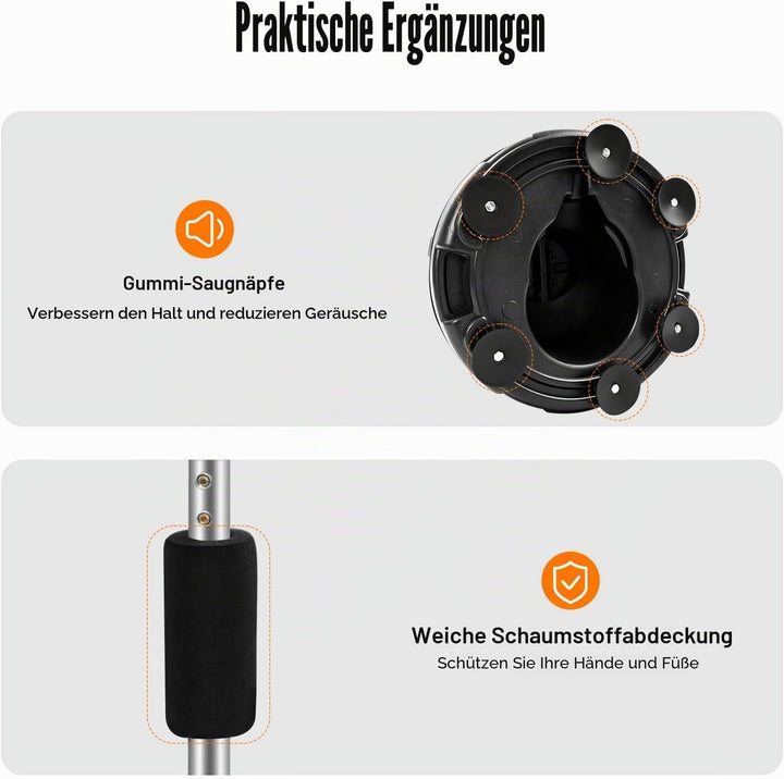 Punchingball mit Stände, 120-156cm Höhenverstellbar Boxbirne Punching Bag Standboxsack Erwachsene Pu