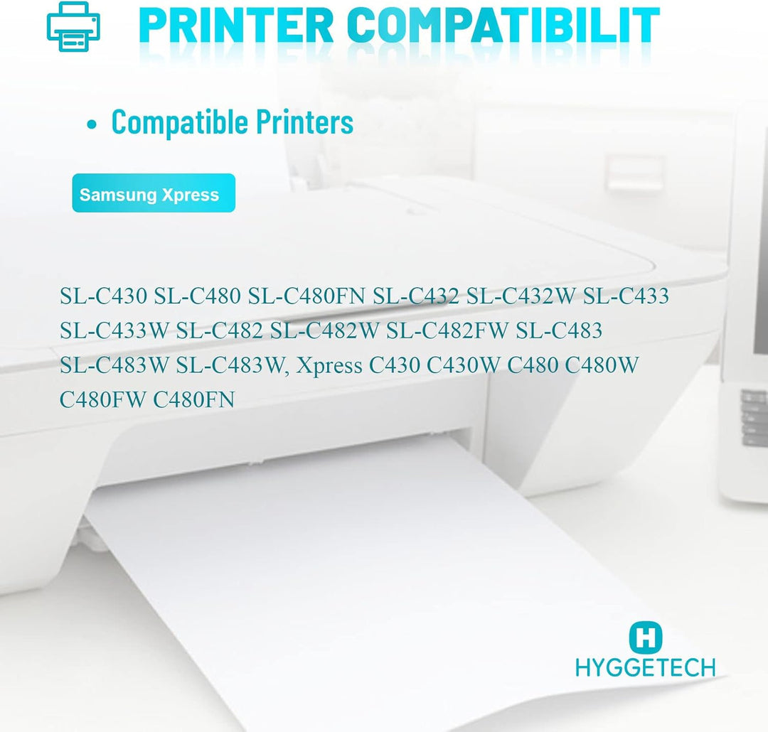Hyggetech CLT-404S Compatible Toner Replacement for Samsung 404S CLT-404S CLT-K404S CLT-P404C Toner