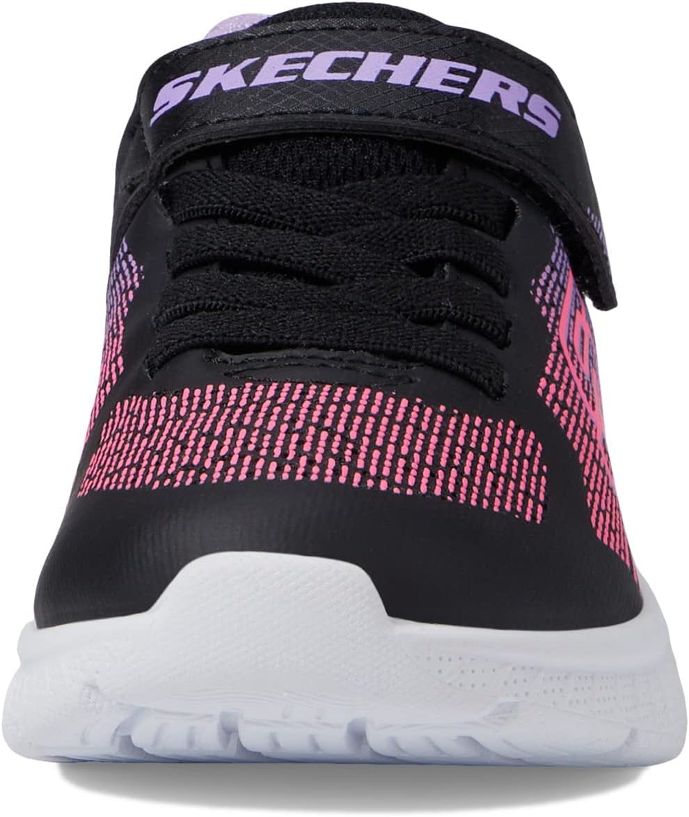 Skechers 303610l Bklv Mädchen Sportschuhe 27 EU Black Synthetic Lavender Trim, 27 EU Black Synthetic