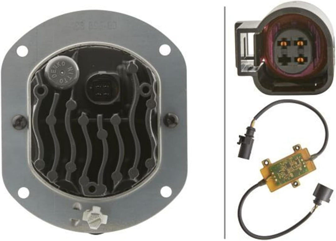 HELLA - LED/DE-Fernscheinwerfer - 90mm Performance L4060 - E1 3831/ECE-R112/ECE-R10/E1 7 - 1F0 011 9