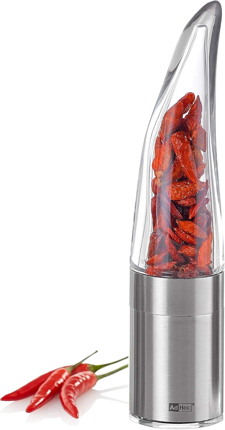 AdHoc MP203 Chilischneider Pepe | messerscharfe Chili Mühle mit original SchneidWerk und Aromaschutz