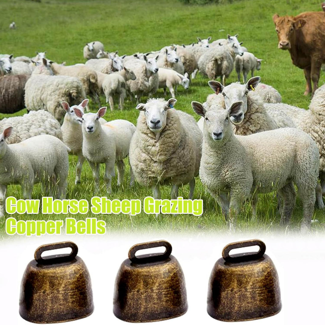 8 Stück Vintage Mini Kuhglocke Ziegenglocke, Kuhglocken aus Metall, Mini Kuhglocke, Retro Eisenglock