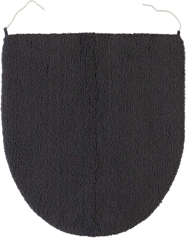 Rhomtuft Badteppiche Square Zinn - 02 Toilettenvorlage mit Ausschnitt 55x60 cm, Toilettenvorlage mit