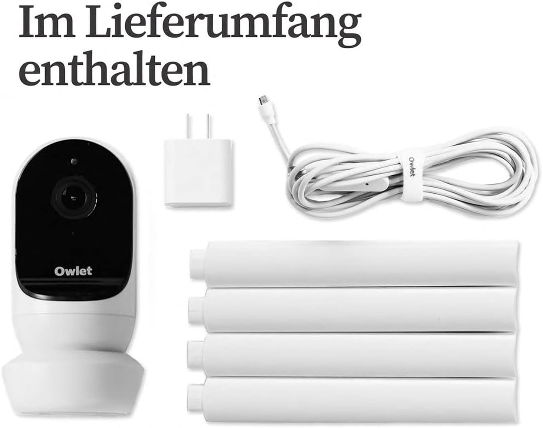OWLET Cam 2 - Babyphone mit Kamera - mobiles Videobabyphone- steuerbar via App, reagiert auf Bewegun