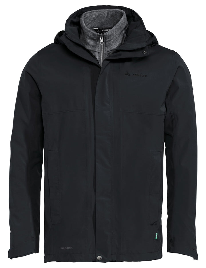 VAUDE Men's Rosemoor 3in1 Jacket - Winterjacke Herren - Doppeljacke - wasserdicht S Schwarz, S Schwa