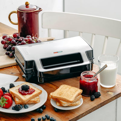 CAMRY Sandwichmaker 2-in-1, Kontaktgrill, Toaster Sandwichtoaster, 2 Arten von austauschbaren Platte