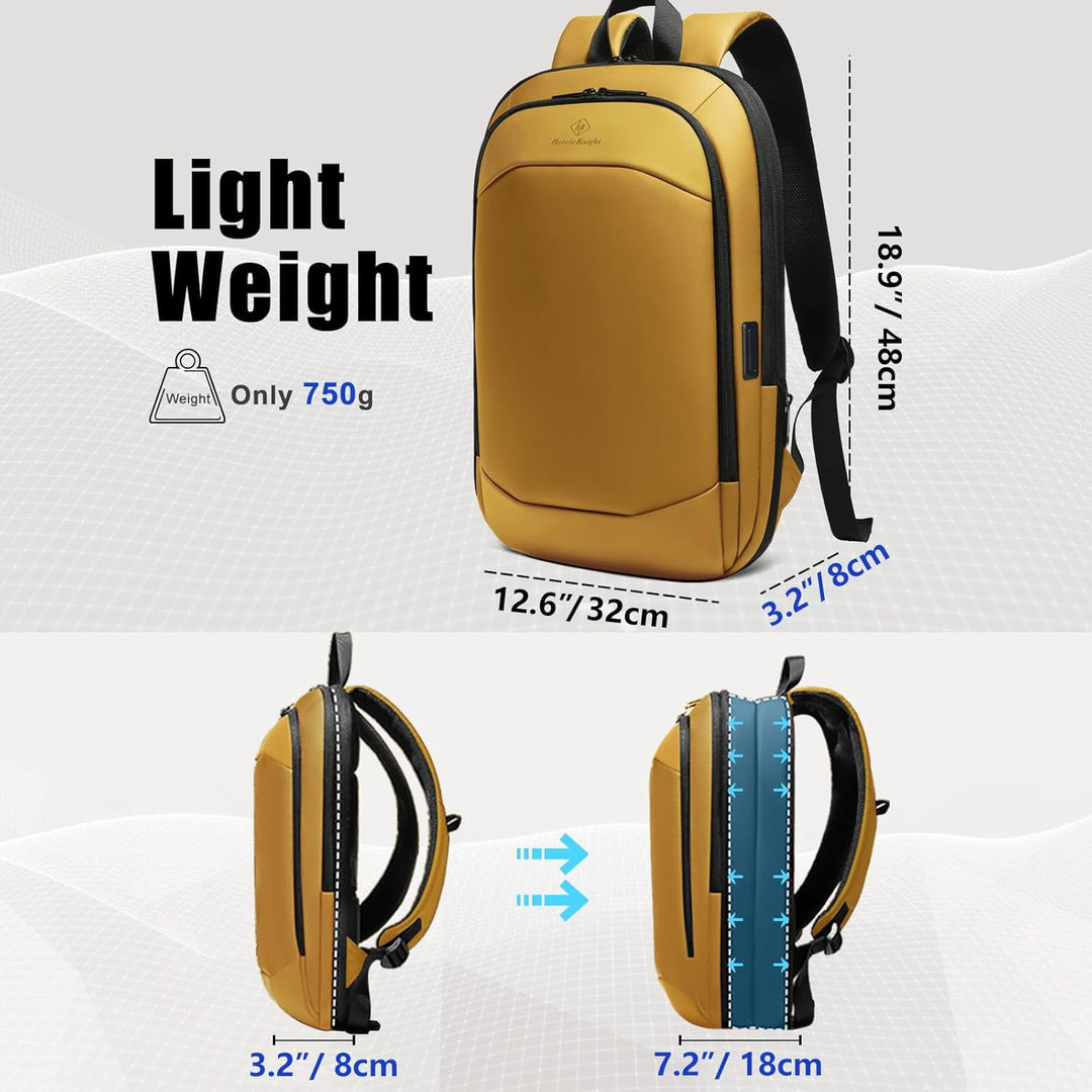 Laptop Rucksack Herren 17 Zoll wasserdichter erweiterbarer Reiserucksack Handgepäck Laptoptasche Tag