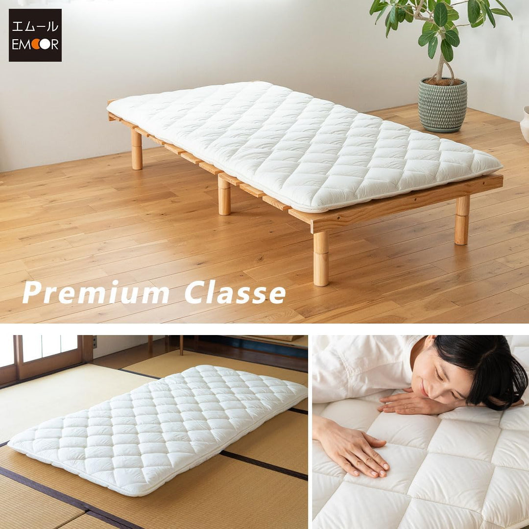 EMOOR Japanische Futon Matratze Premium CLASSE 160 x 200 cm, Faltbar Schlaf Traditionelle Boden Bett