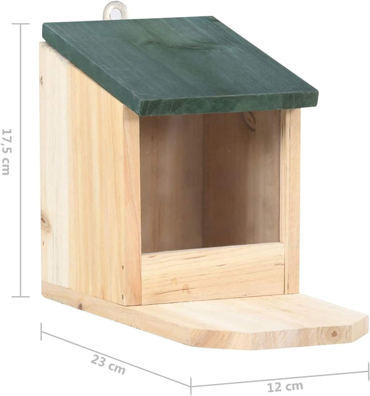 Cigopx Eichhörnchen Futterhäuser 4 STK. Tannenholz