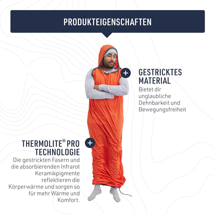 Sea to Summit Reactor Isolierte Schlafsackeinlage Extrem kompakt (78 x 31,5 cm), Extrem kompakt (78