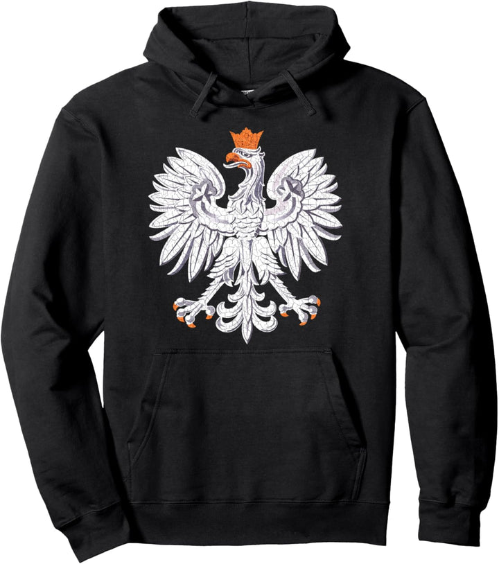Polen Adler Polnisches Symbol Zeichen Vintage Retro Pullover Hoodie