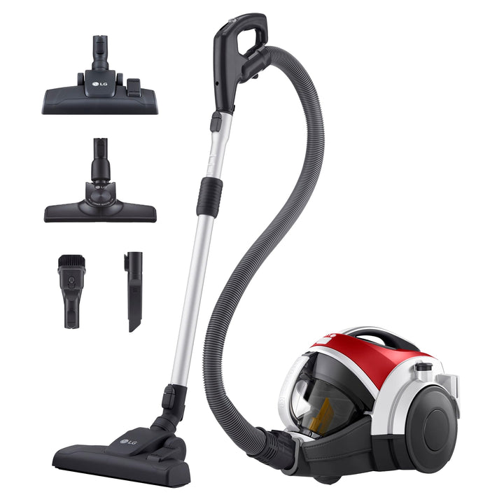 LG VK8506NHAG Beutelloser Staubsauger, 650 W, Kompressor-System, Turbo-Zyklon-System, Teleskop-Staub