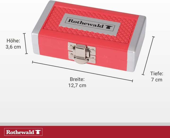 Rothewald Mini-Ratschensatz, Metrisch, 26 Teile, Motorrad-Bordwerkzeug, Ratschen- & Bit-Set, Ideal f