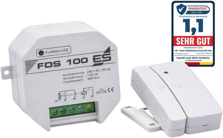Schabus FDS 100 Funk-Dunstabzugssteuerung, 700 W, 230 V, weiss, mit Dibt-Ü-Zulassung und TÜV