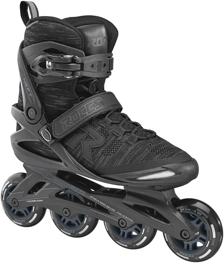 Roces Unisex – Erwachsene Weft Thread Inline Skate 40 black-dark charcoal, 40 black-dark charcoal