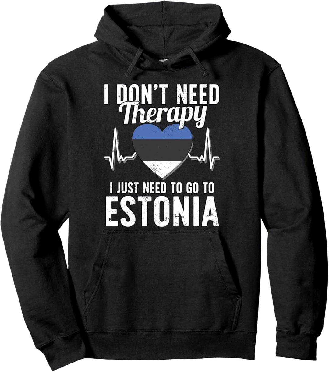 Estnische Flagge I Estland Flagge I Urlaub Estland Pullover Hoodie