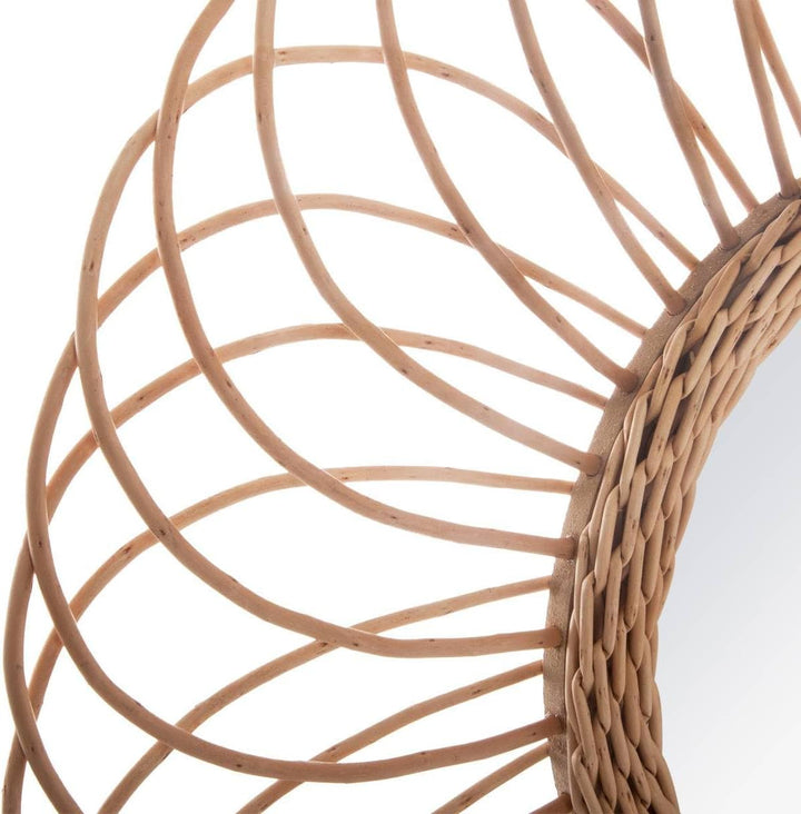 Spiegel 'Rosace' - Rattan D 58 cm - Beige - Atmosphera créateur d'intérieur