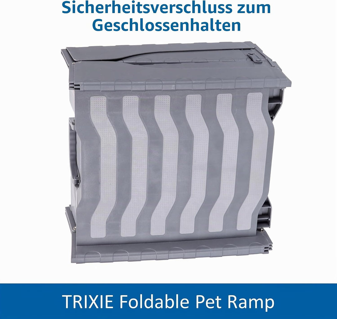 Trixie 39476 Rampe, 3-fach klappbar, Kunststoff, 39 × 150 cm,