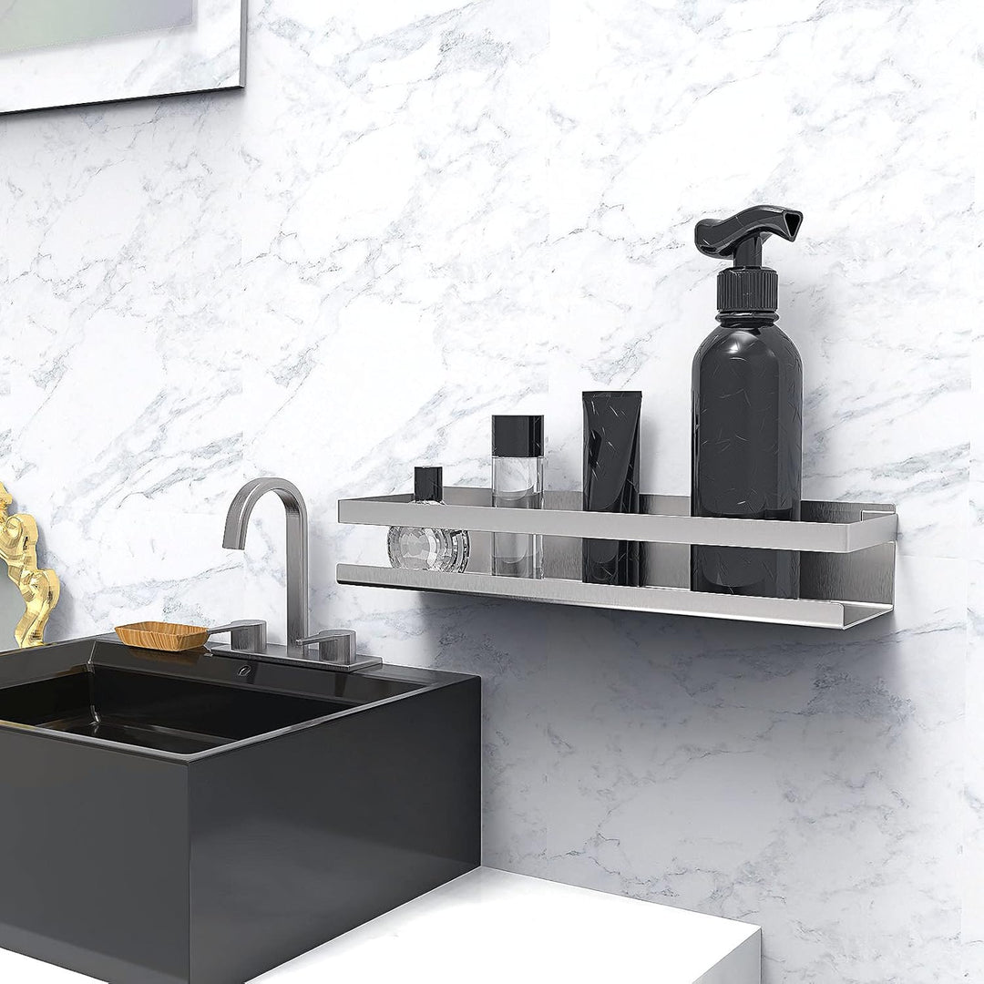 Bestdon Duschablage Ohne Bohren,Selbstklebend Duschkorb,Edelstahl SUS 304 Duschregal,Badezimmer Rega