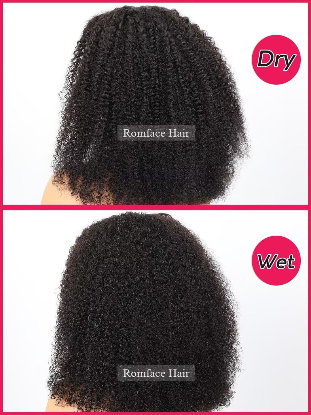 Echthaar Perücke 180% Density Real Hair Wig Human Hair Wigs For Women V Part Real Lockiges Menschlic