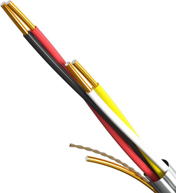 HB-Digital Telefonkabel 25m 2 x 2 x 0,6 J-Y(ST) Y Verlegekabel JYSTY 4 Adern Telefonleitung 25m 2 x