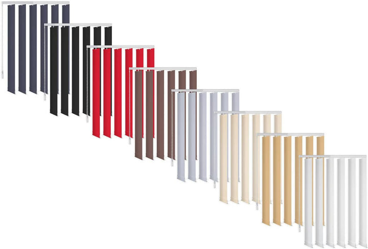 ERSATZLAMELLEN 8 FARBEN 250 CM LANG INDIVIDUELL KÜRZBAR AUSTAUSCHLAMELLEN LAMELLENVORHANG (Sand/Crem