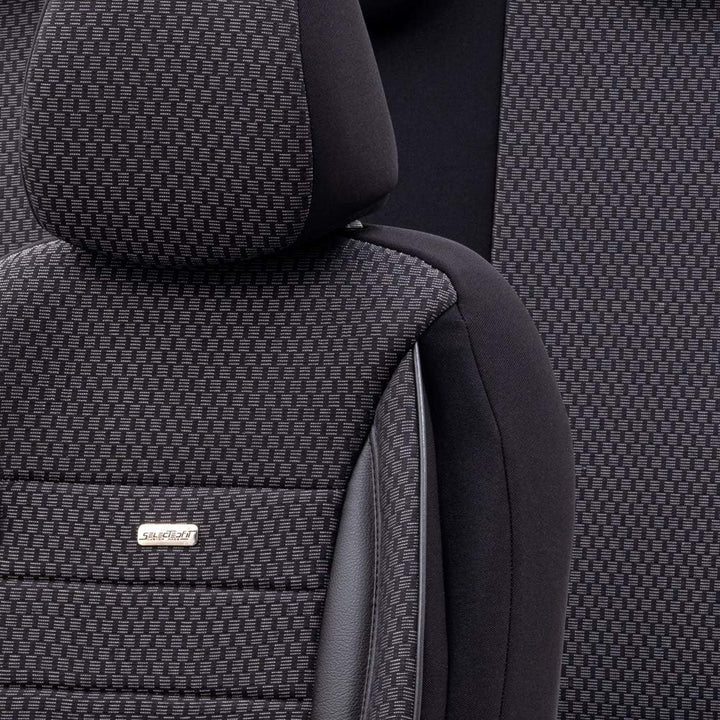 Universelle Stoff Sitzbezüge 'SelectedFit Sports' Schwarz - 11-Teilig- - kompatibel mit Side-Airbags